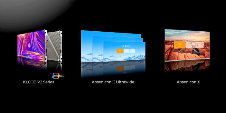 Pantallas Absen de la serie KLCOB V2, Absenicon X y Absenicon C Ultrawide