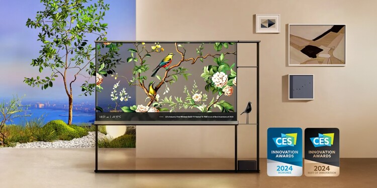 Innovador LG TV OLED transparente en CES 2024